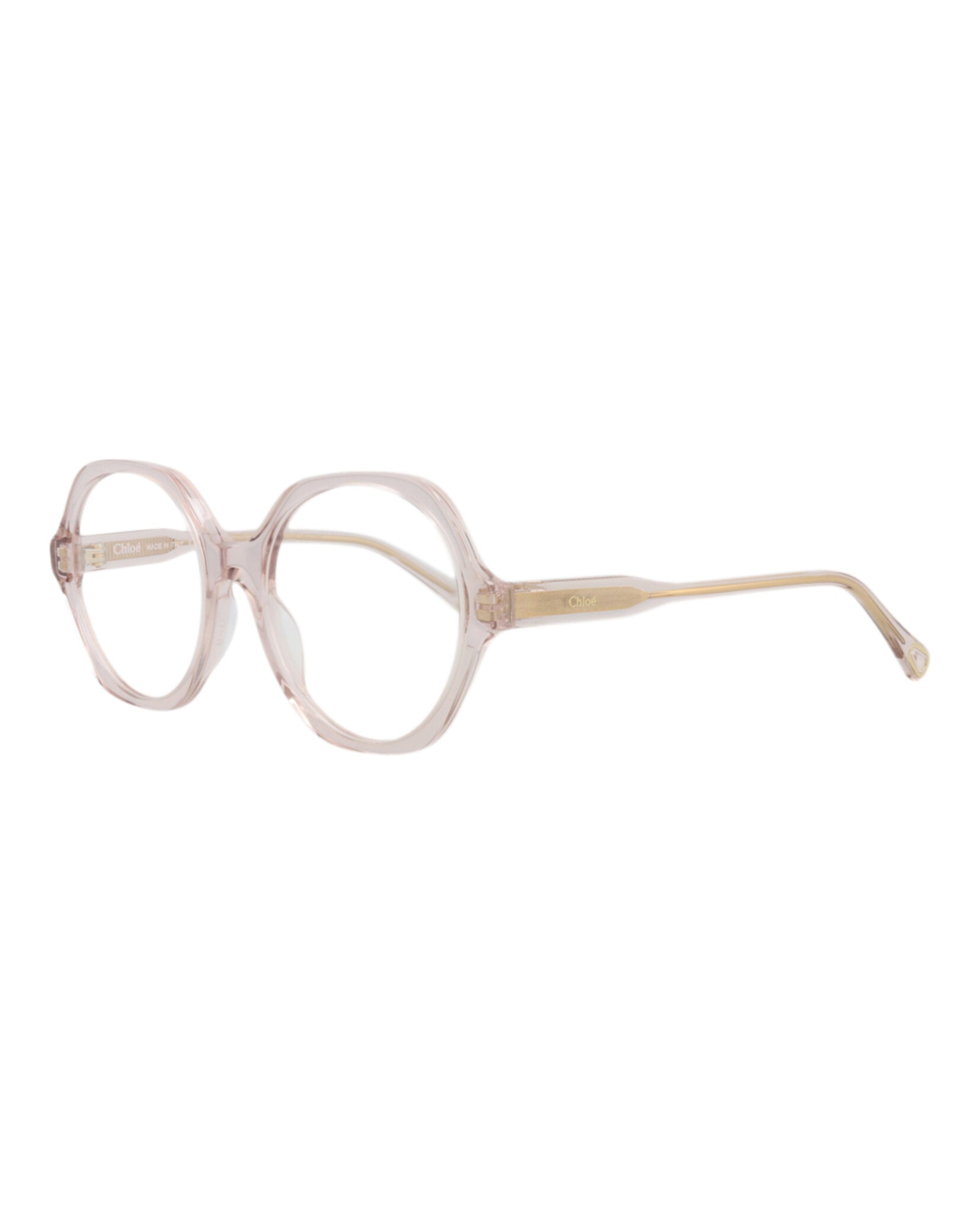 Chloé Chloé Womens Round/Oval Pink Pink Transparent Fashion Designer Eyewear