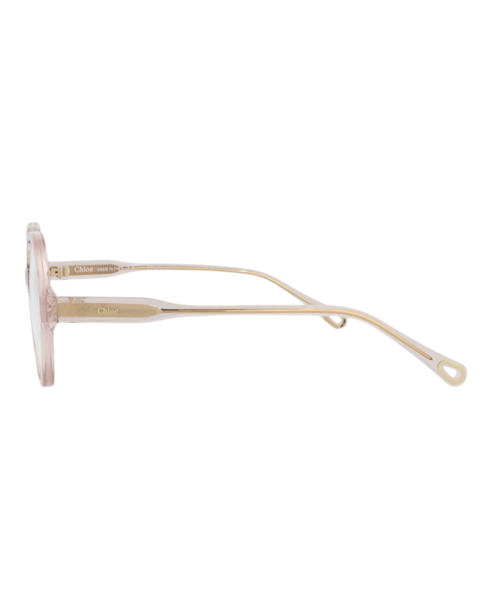 Chloé Chloé Womens Round/Oval Pink Pink Transparent Fashion Designer Eyewear