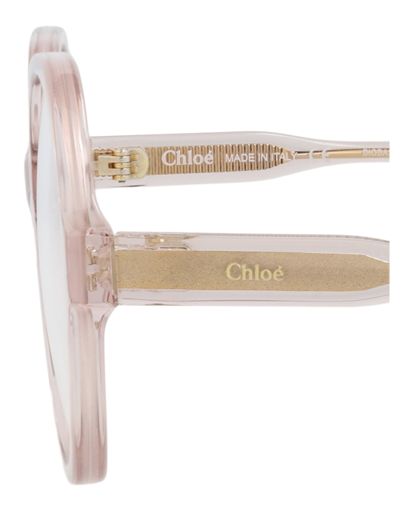 Chloé Chloé Womens Round/Oval Pink Pink Transparent Fashion Designer Eyewear