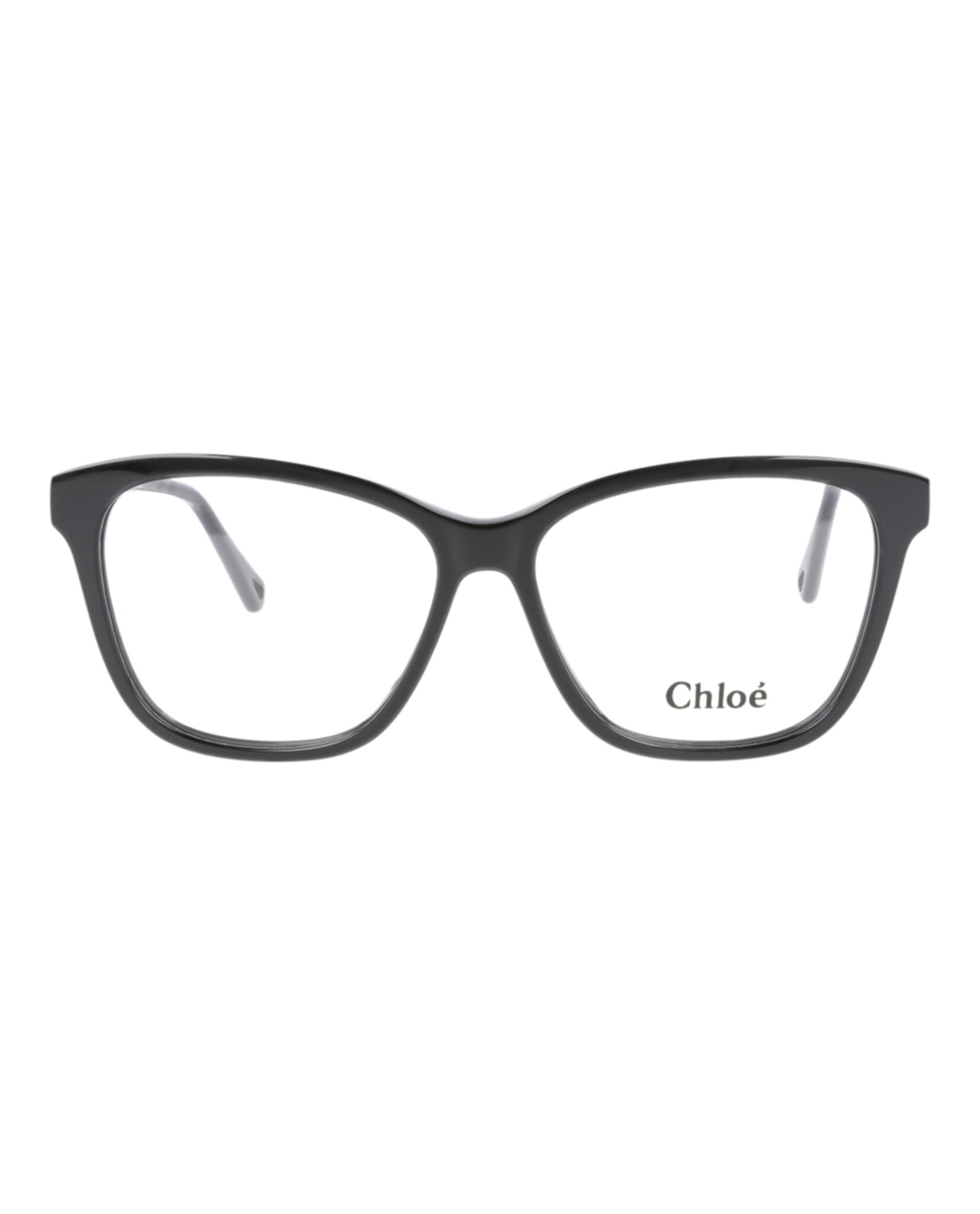 Chloé Chloé Womens Square/Rectangle Black Black Transparent Fashion Designer Eyewear