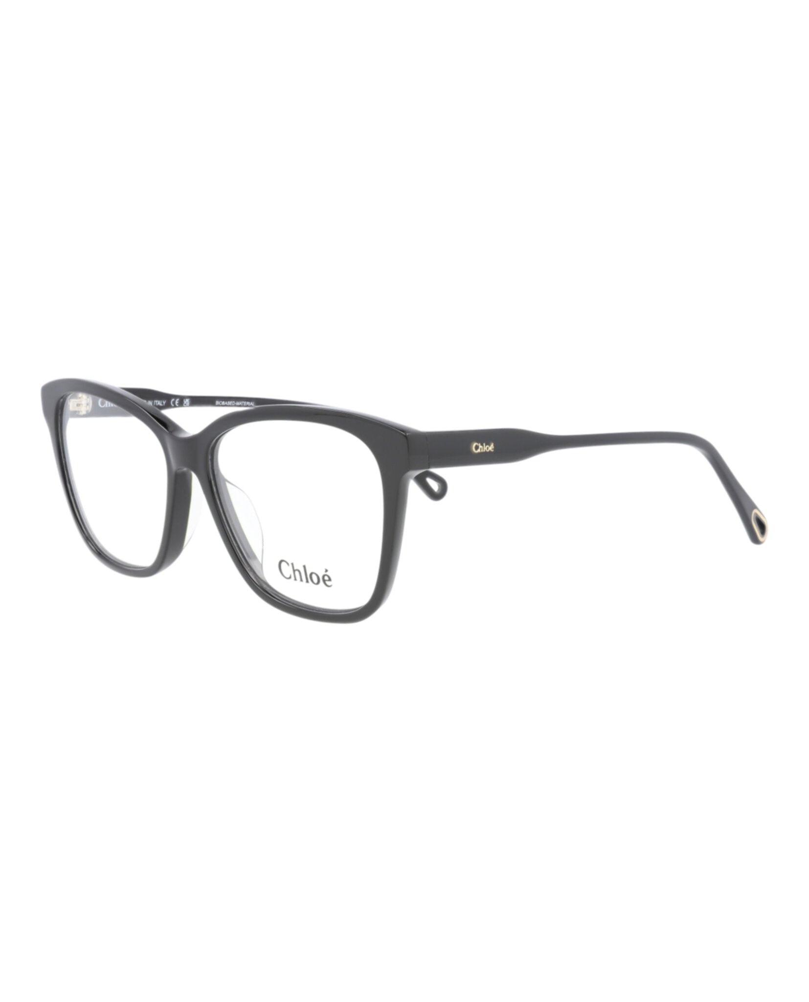 Chloé Chloé Womens Square/Rectangle Black Black Transparent Fashion Designer Eyewear