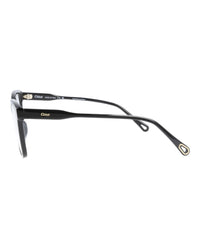 Chloé Chloé Womens Square/Rectangle Black Black Transparent Fashion Designer Eyewear