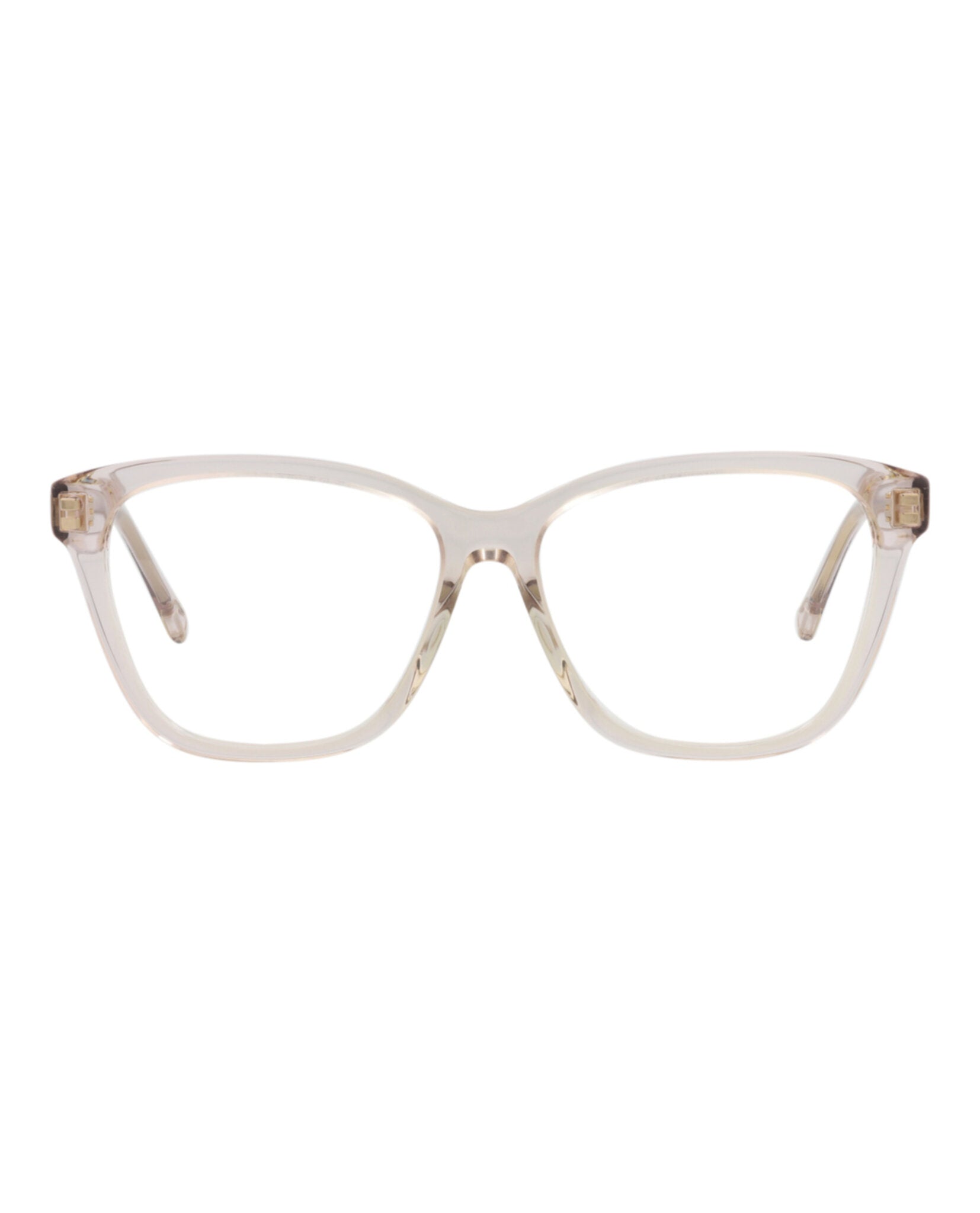 Chloé Chloé Womens Square/Rectangle Pink Pink Transparent Fashion Designer Eyewear