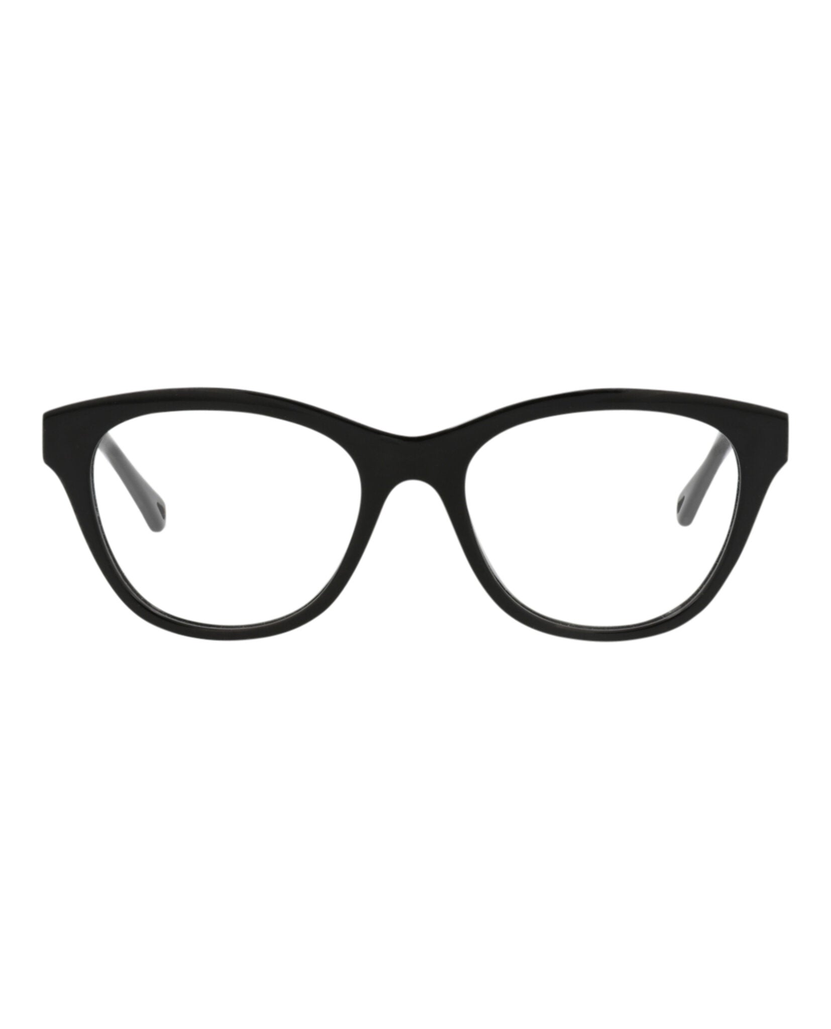 Chloé Chloé Womens Cat Eye Black Black Transparent Fashion Designer Eyewear