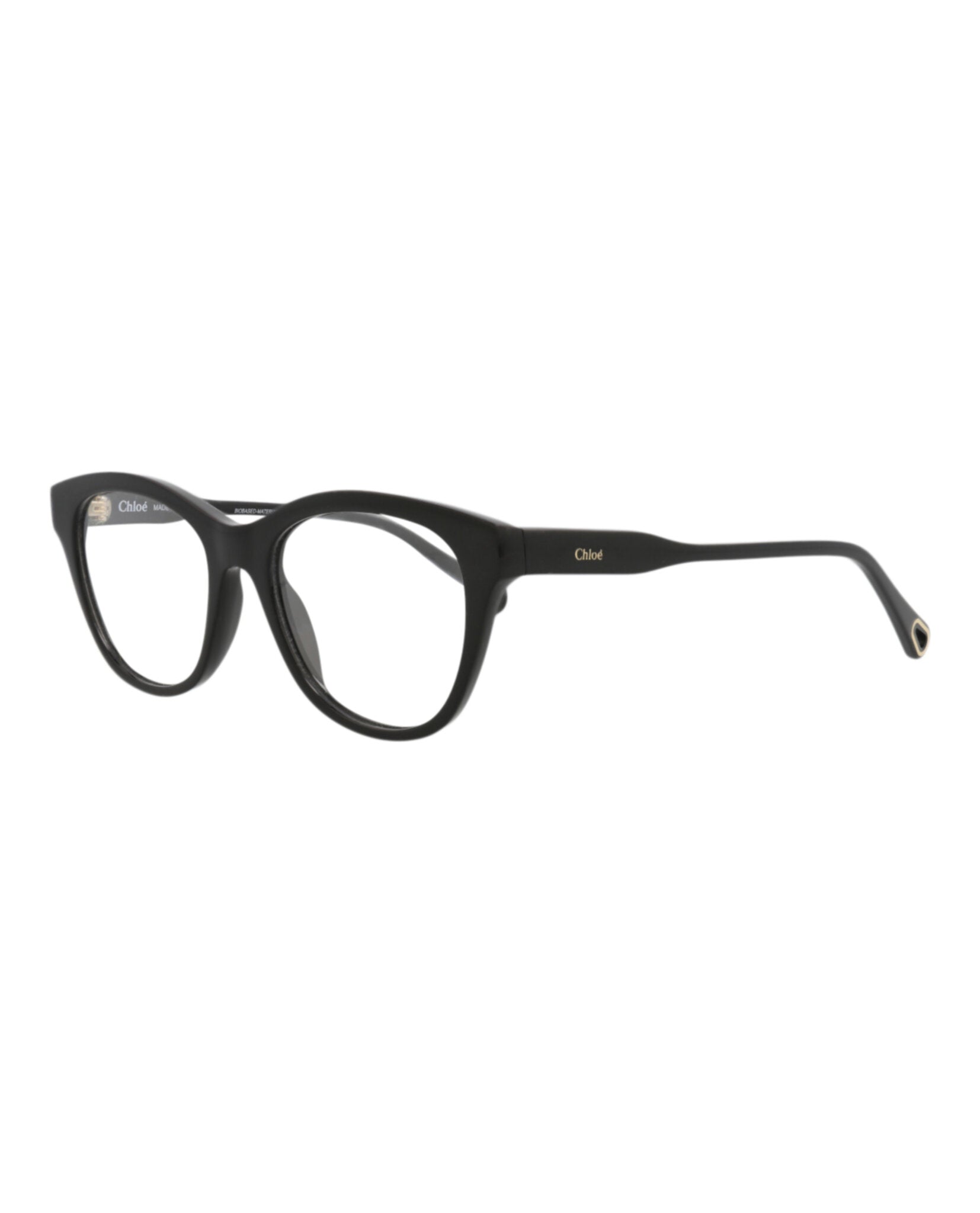 Chloé Chloé Womens Cat Eye Black Black Transparent Fashion Designer Eyewear