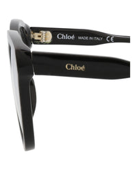 Chloé Chloé Womens Cat Eye Black Black Transparent Fashion Designer Eyewear