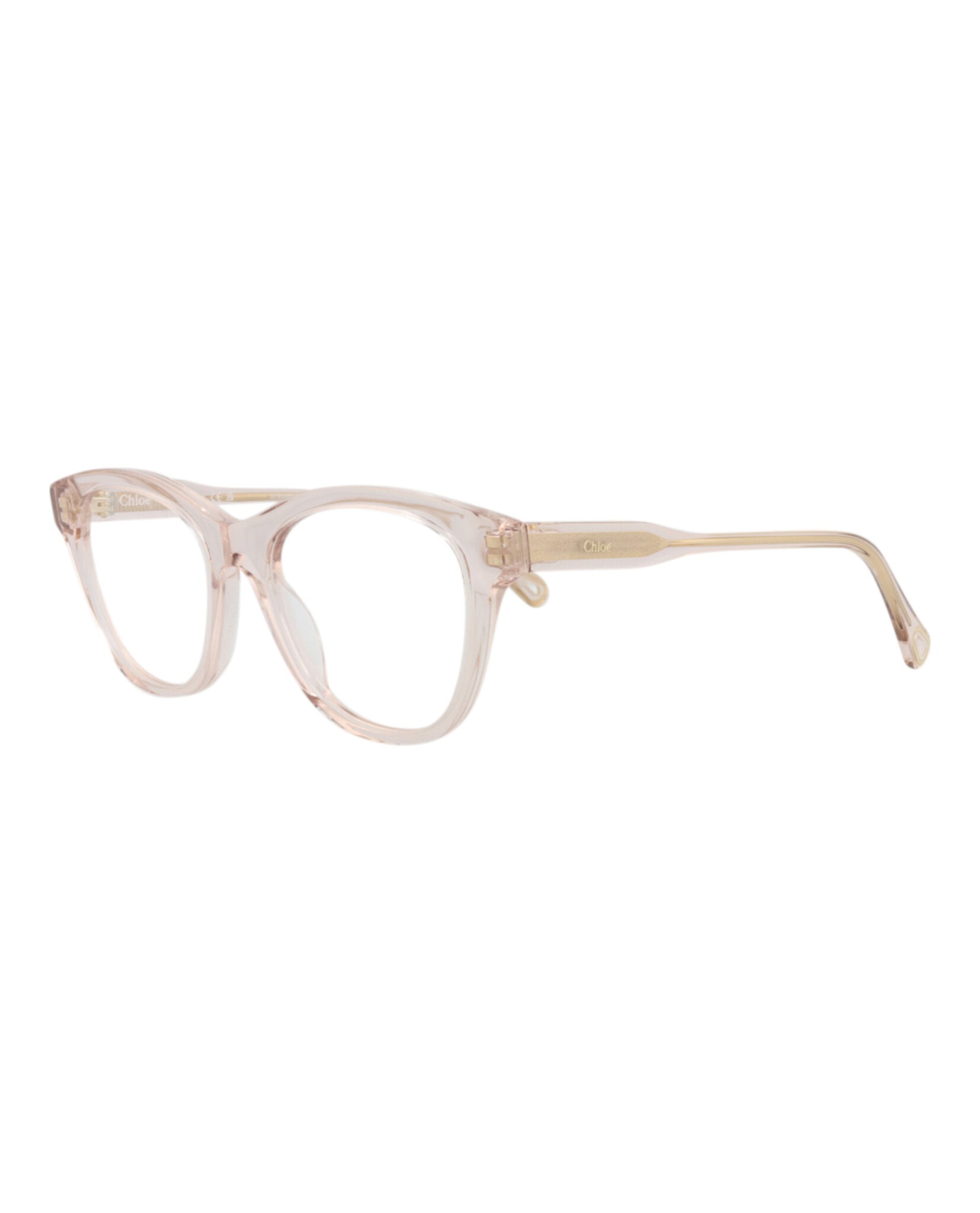 Chloé Chloé Womens Cat Eye Pink Pink Transparent Fashion Designer Eyewear