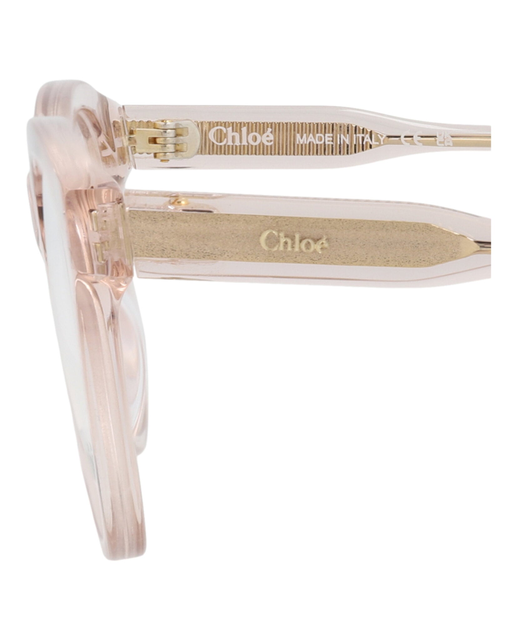 Chloé Chloé Womens Cat Eye Pink Pink Transparent Fashion Designer Eyewear