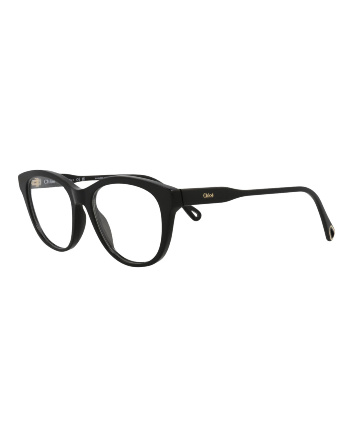 Chloé Womens Cat Eye Black Black Transparent Fashion Designer Eyewear