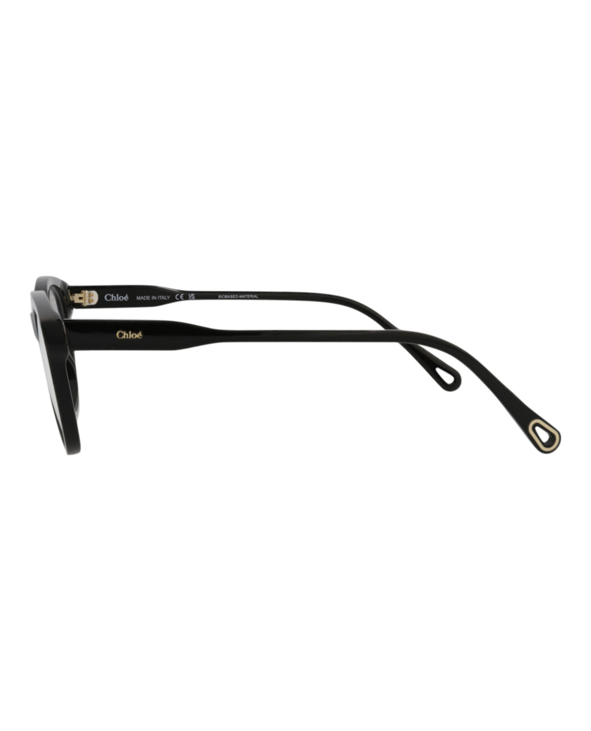 Chloé Womens Cat Eye Black Black Transparent Fashion Designer Eyewear