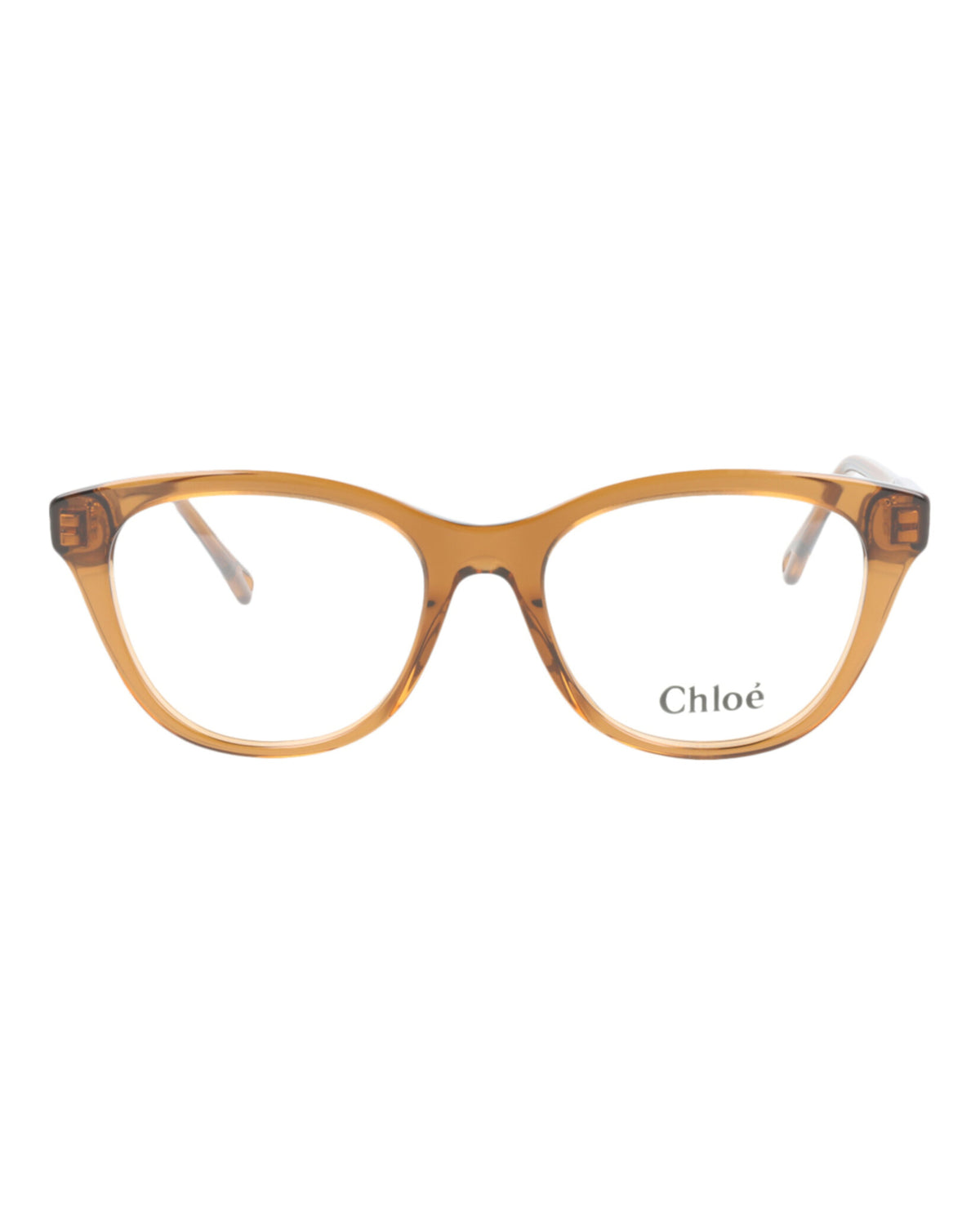 Chloé Womens Cat Eye Brown Brown Transparent Fashion Designer Eyewear