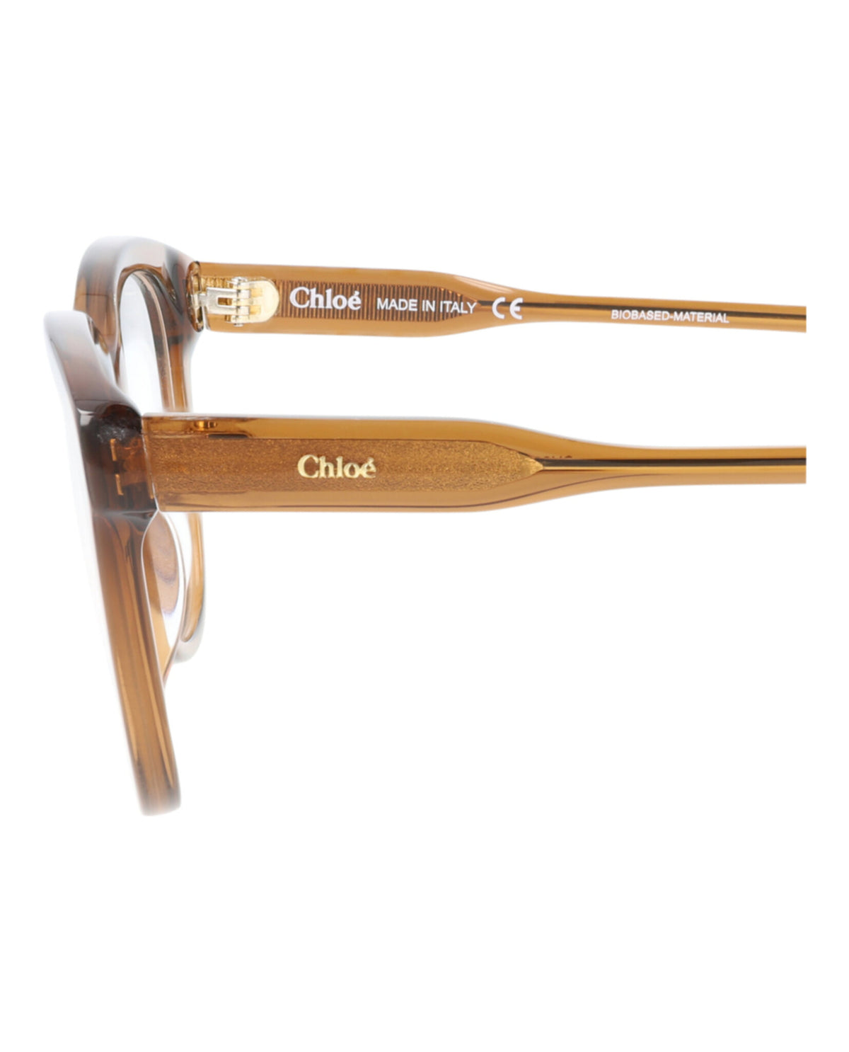 Chloé Womens Cat Eye Brown Brown Transparent Fashion Designer Eyewear