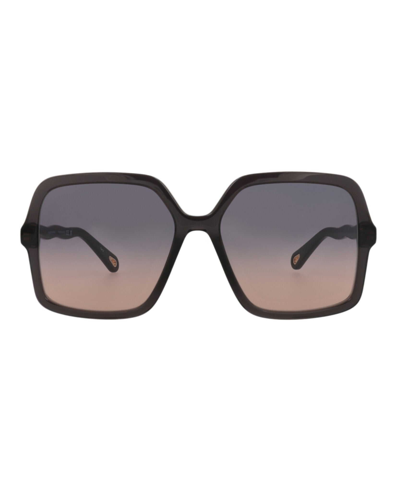 Chloé Chloé Womens Square/Rectangle Grey Grey Blue Fashion Designer Eyewear