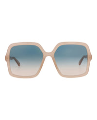 Chloé Chloé Womens Square/Rectangle Nude Nude Green Fashion Designer Eyewear