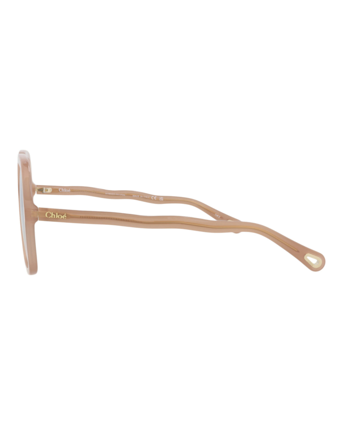 Chloé Chloé Womens Square/Rectangle Nude Nude Green Fashion Designer Eyewear