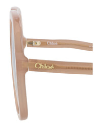 Chloé Chloé Womens Square/Rectangle Nude Nude Green Fashion Designer Eyewear