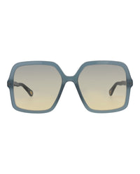 Chloé Womens Square/Rectangle Blue Blue Blue Fashion Designer Eyewear