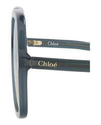 Chloé Womens Square/Rectangle Blue Blue Blue Fashion Designer Eyewear