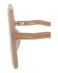 Chloé Chloé Womens Square/Rectangle Nude Nude Green Fashion Designer Eyewear
