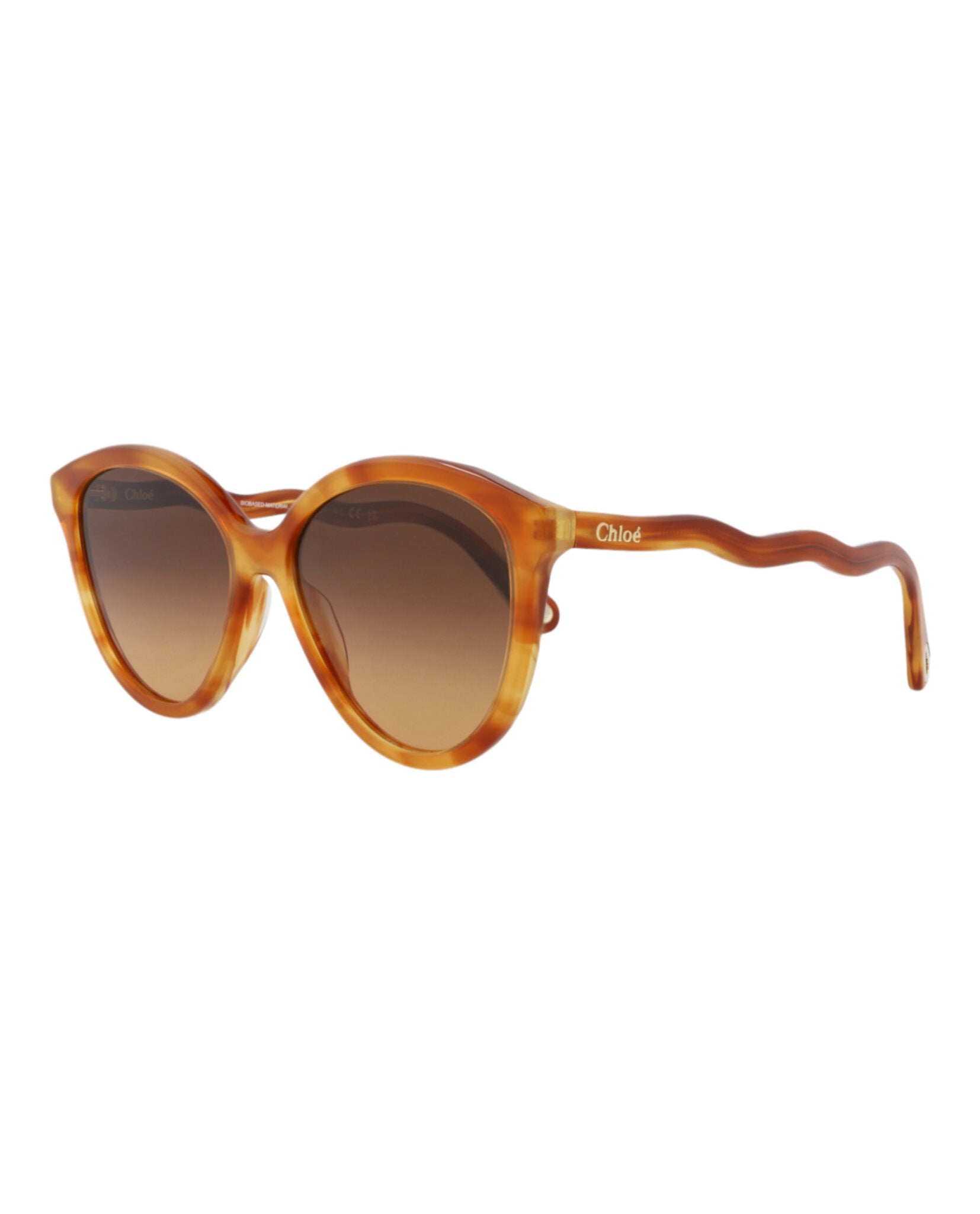 Chloé Womens Round/Oval Havana Havana Brown Fashion Designer Eyewear
