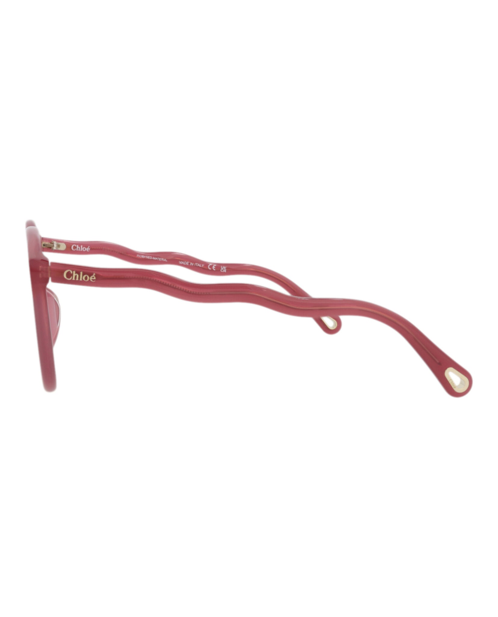 Chloé Chloé Womens Round/Oval Burgundy Burgundy Brown Fashion Designer Eyewear