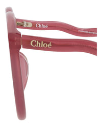 Chloé Chloé Womens Round/Oval Burgundy Burgundy Brown Fashion Designer Eyewear