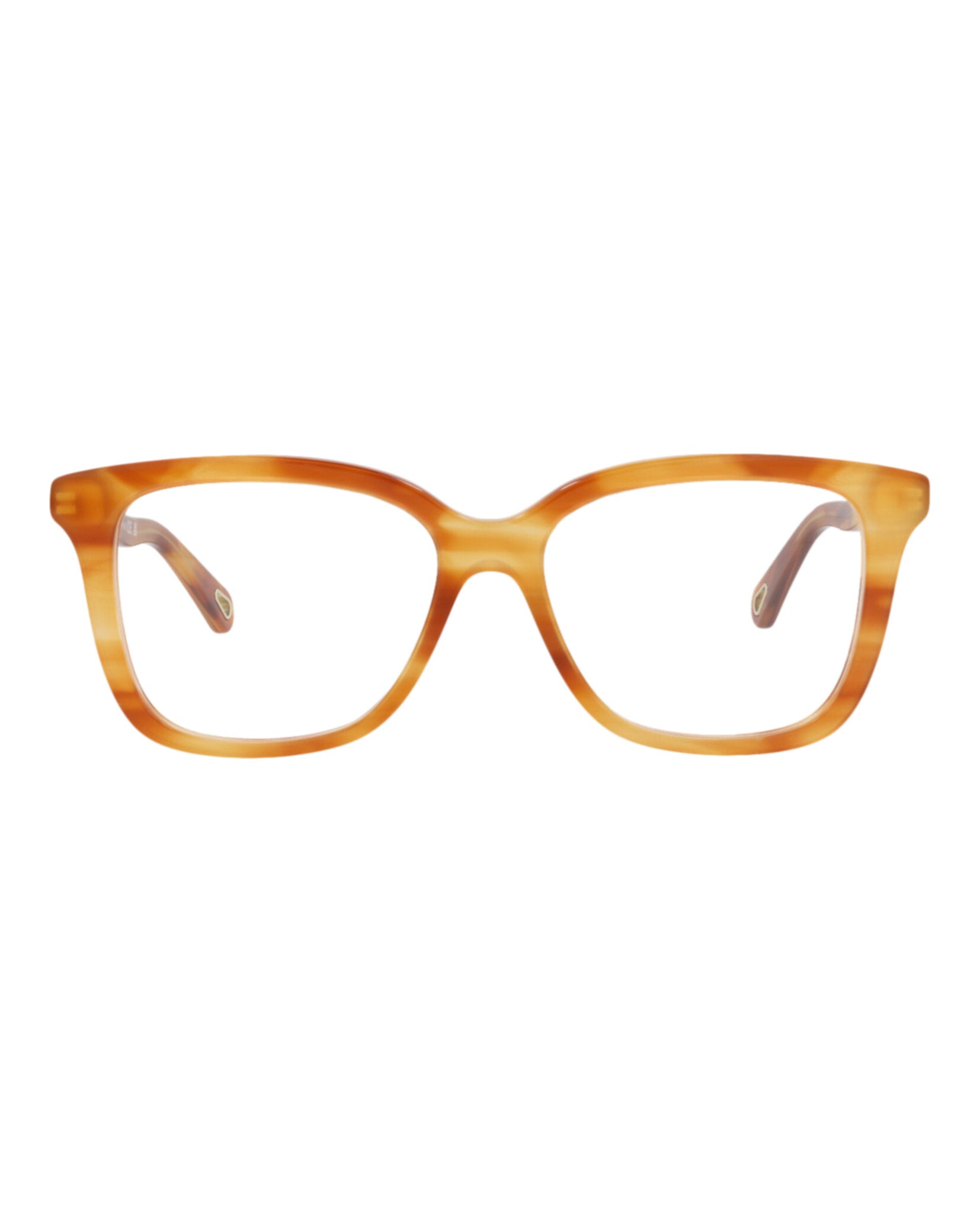 Chloé Womens Square/Rectangle Havana Havana Transparent Fashion Designer Eyewear