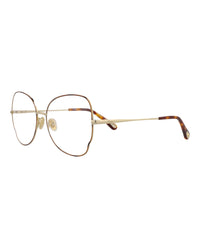 Chloé Womens Cat Eye Havana Gold Transparent Fashion Designer Eyewear