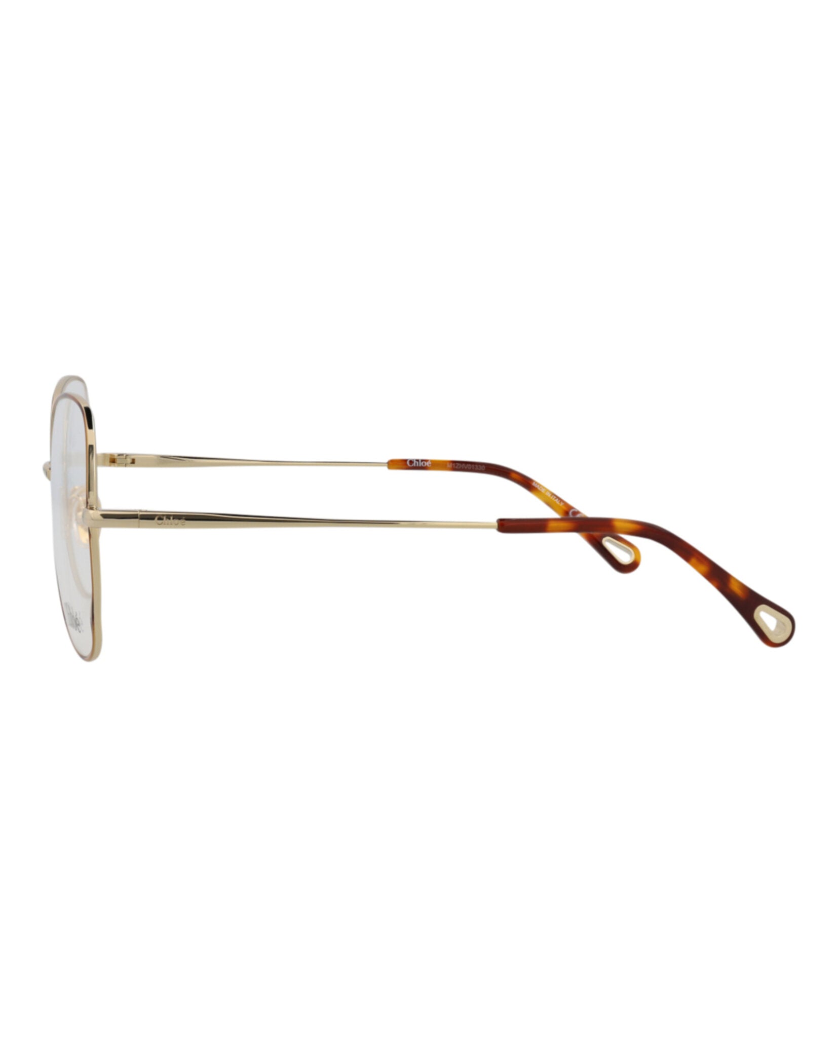 Chloé Womens Cat Eye Havana Gold Transparent Fashion Designer Eyewear
