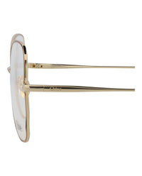 Chloé Womens Cat Eye Havana Gold Transparent Fashion Designer Eyewear