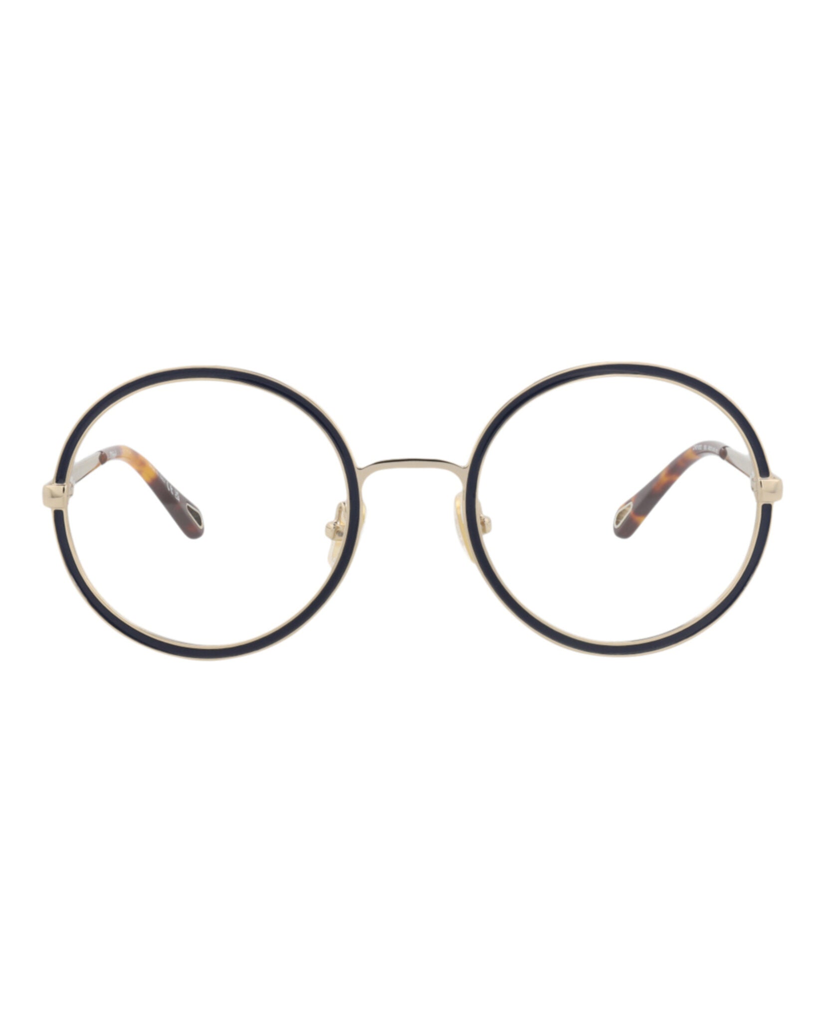 Chloé Chloé Womens Round/Oval Gold Gold Transparent Fashion Designer Eyewear