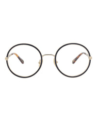 Chloé Chloé Womens Round/Oval Gold Gold Transparent Fashion Designer Eyewear