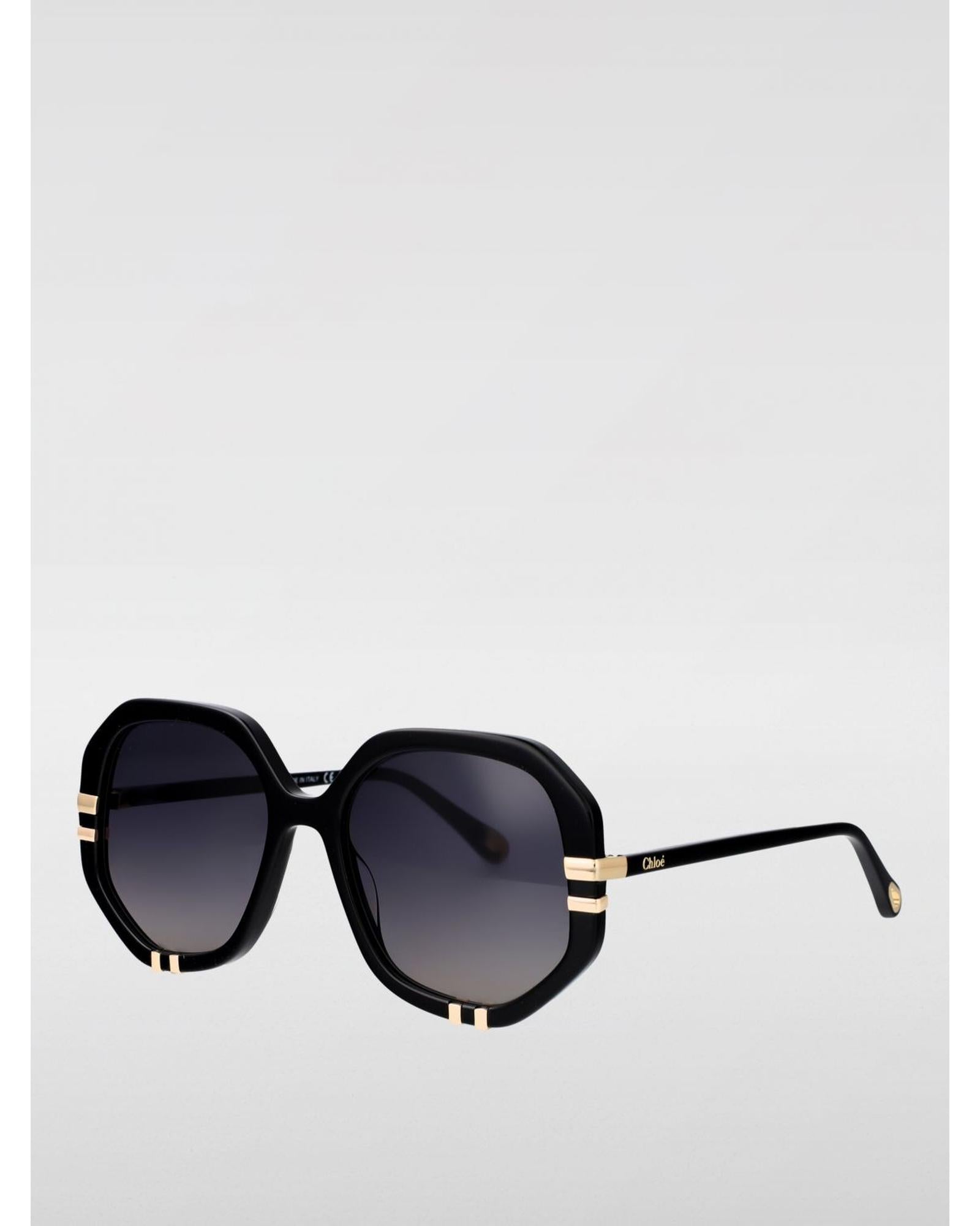 Chloe Celia Sunglasses Octagonal Frame Women Black