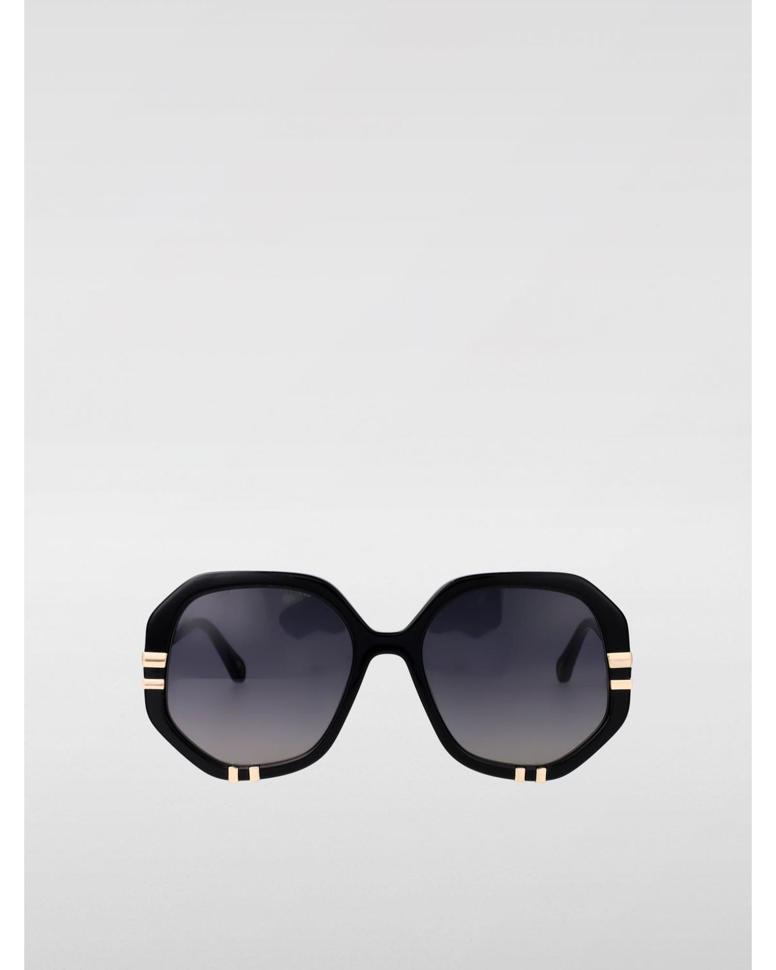 Chloe Celia Sunglasses Octagonal Frame Women Black