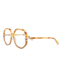 Chloé Chloé Womens Round/Oval Havana Havana Transparent Fashion Designer Eyewear