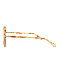 Chloé Chloé Womens Round/Oval Havana Havana Transparent Fashion Designer Eyewear