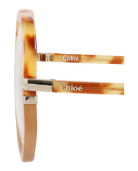 Chloé Chloé Womens Round/Oval Havana Havana Transparent Fashion Designer Eyewear
