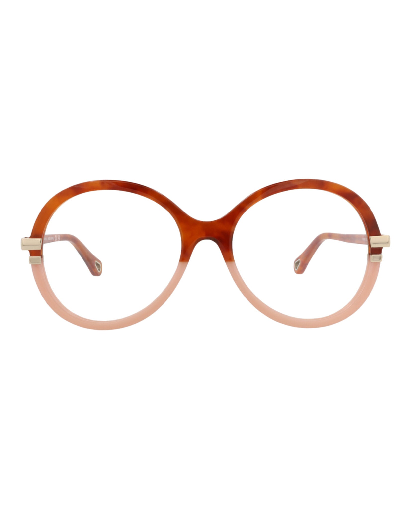 Chloé Womens Round/Oval Havana Havana Transparent Fashion Designer Eyewear