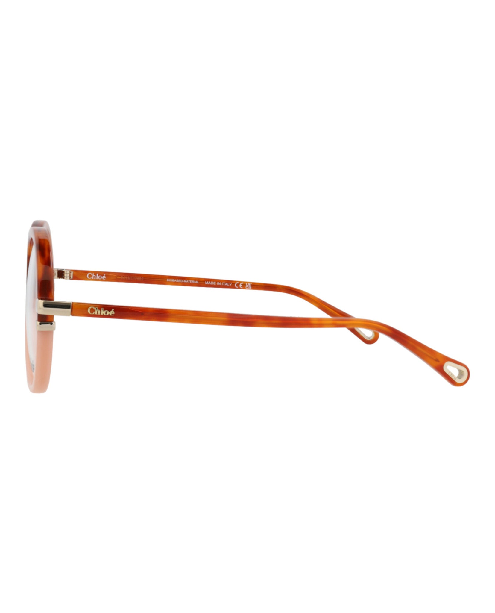 Chloé Womens Round/Oval Havana Havana Transparent Fashion Designer Eyewear