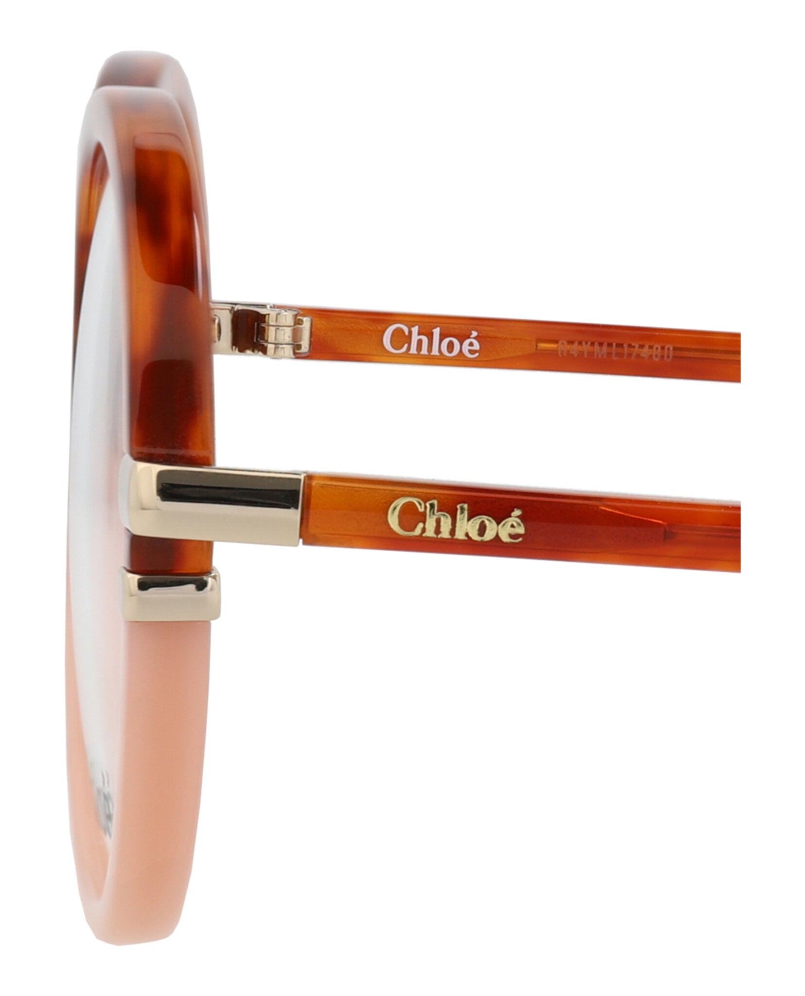 Chloé Womens Round/Oval Havana Havana Transparent Fashion Designer Eyewear