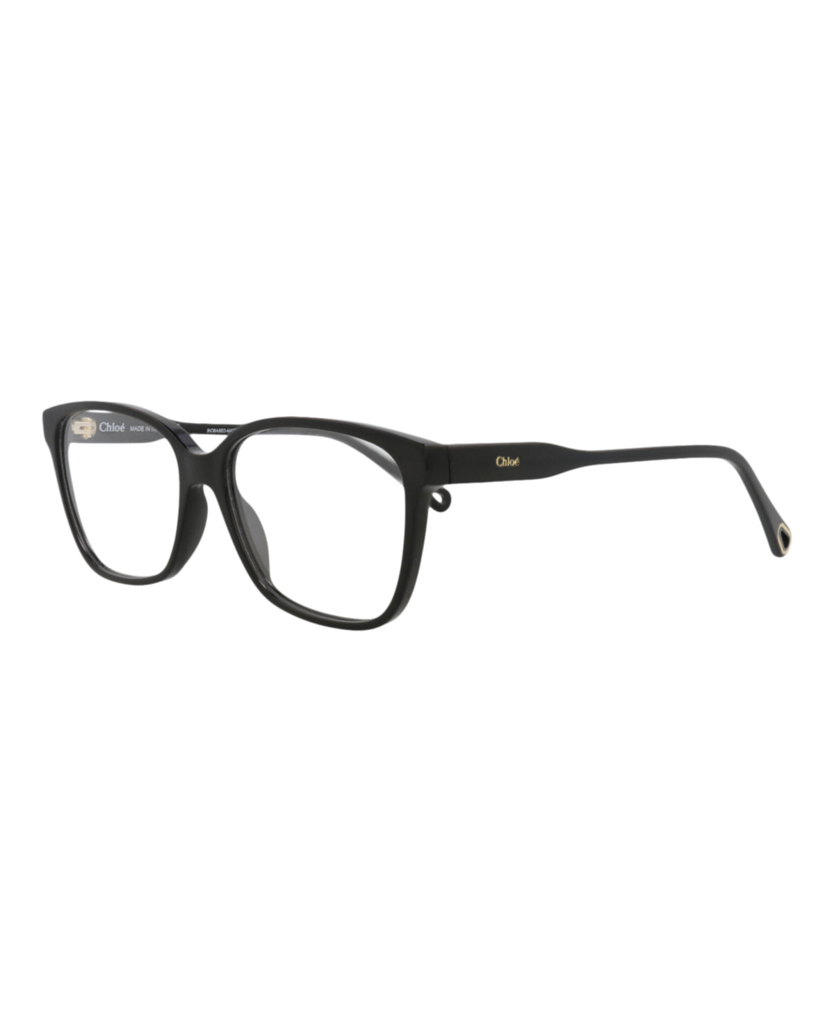 Chloé Womens Square/Rectangle Black Black Transparent Fashion Designer Eyewear