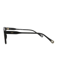 Chloé Womens Square/Rectangle Black Black Transparent Fashion Designer Eyewear