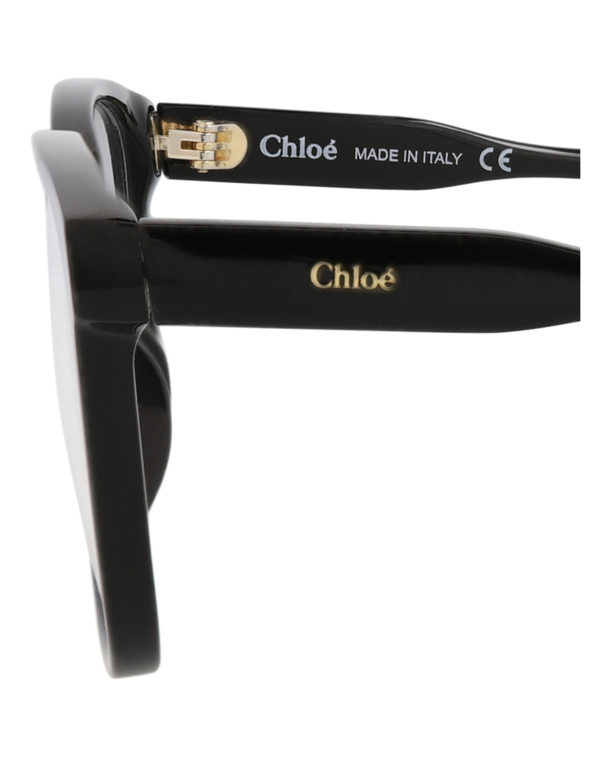 Chloé Womens Square/Rectangle Black Black Transparent Fashion Designer Eyewear