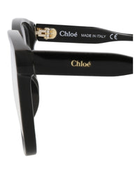 Chloé Womens Square/Rectangle Black Black Transparent Fashion Designer Eyewear