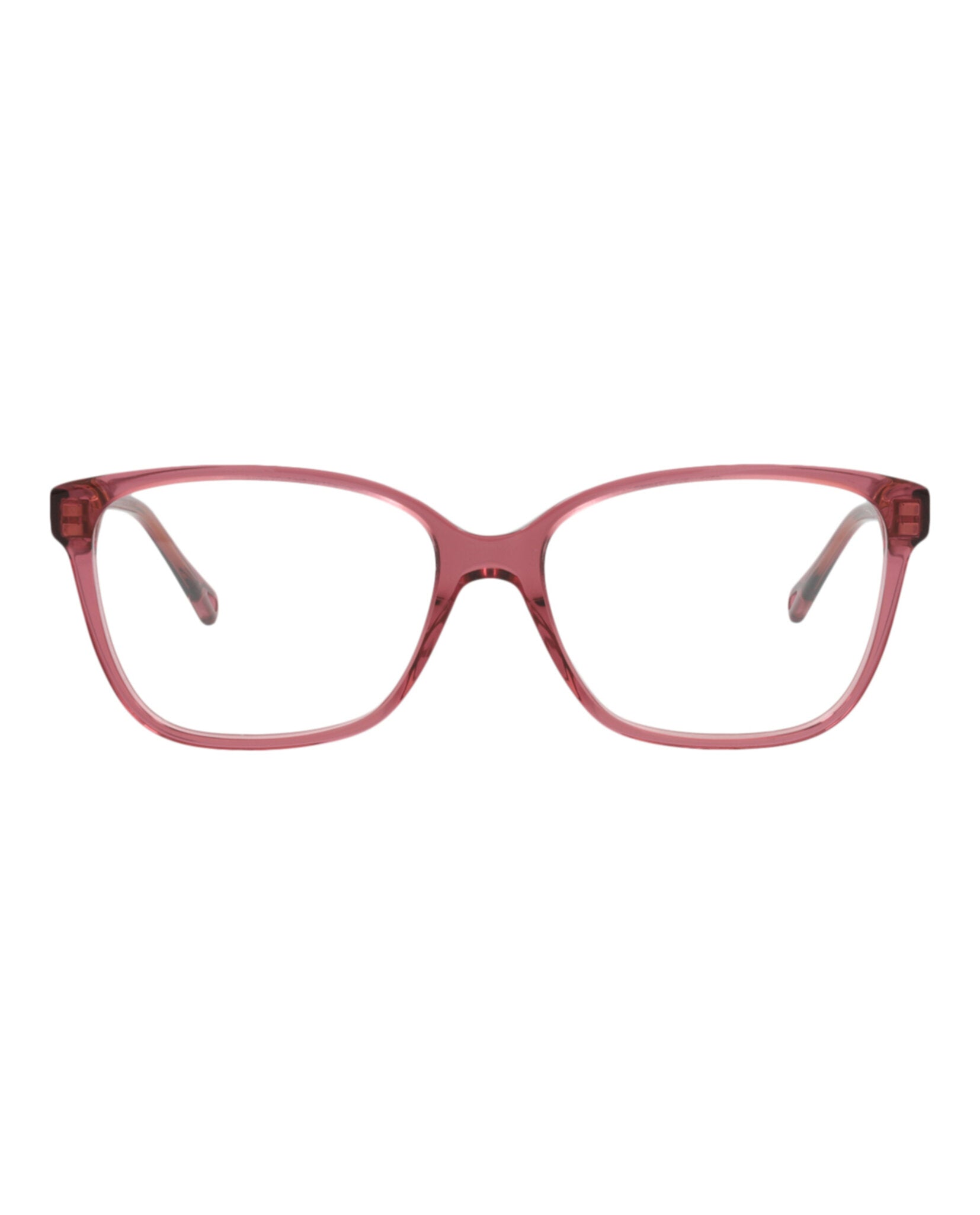 Chloé Chloé Womens Square/Rectangle Pink Pink Transparent Fashion Designer Eyewear