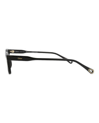 Chloé Chloé Womens Square/Rectangle Black Black Transparent Fashion Designer Eyewear