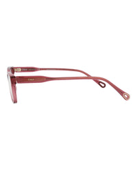 Chloé Chloé Womens Square/Rectangle Pink Pink Transparent Fashion Designer Eyewear