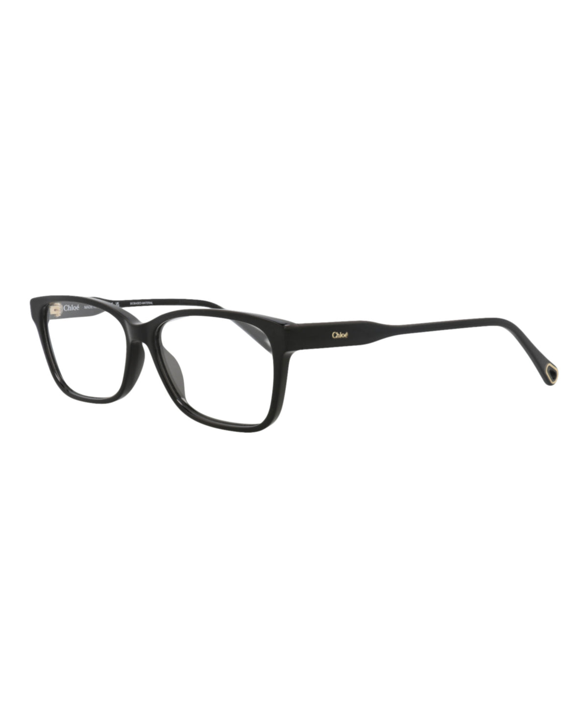 Chloé Womens Square/Rectangle Black Black Transparent Fashion Designer Eyewear