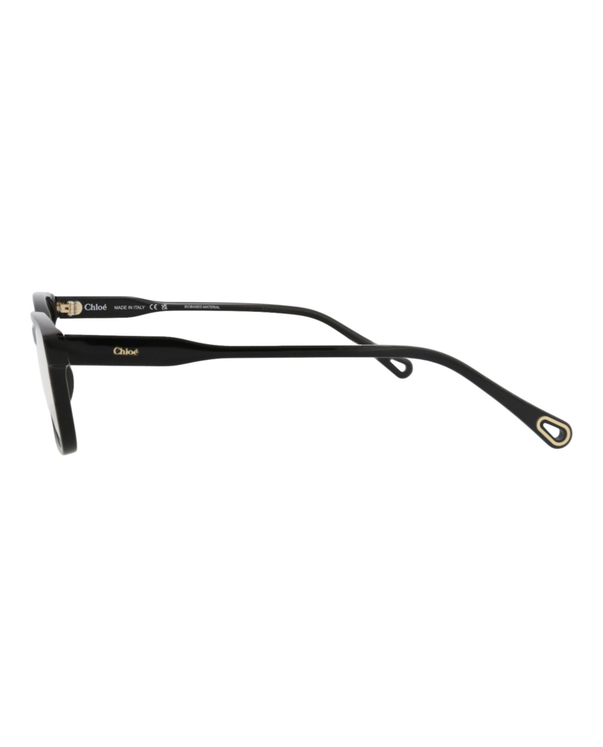 Chloé Womens Square/Rectangle Black Black Transparent Fashion Designer Eyewear
