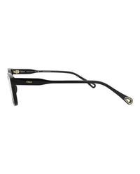 Chloé Womens Square/Rectangle Black Black Transparent Fashion Designer Eyewear